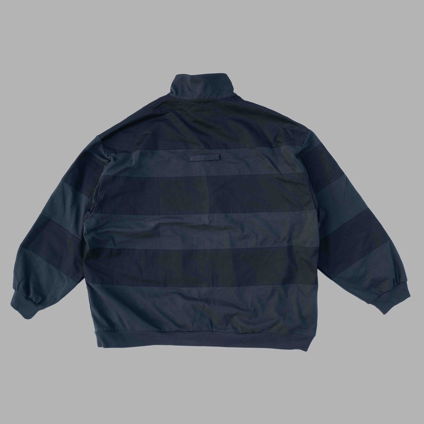 HALF ZIP BORDER  (navy)
