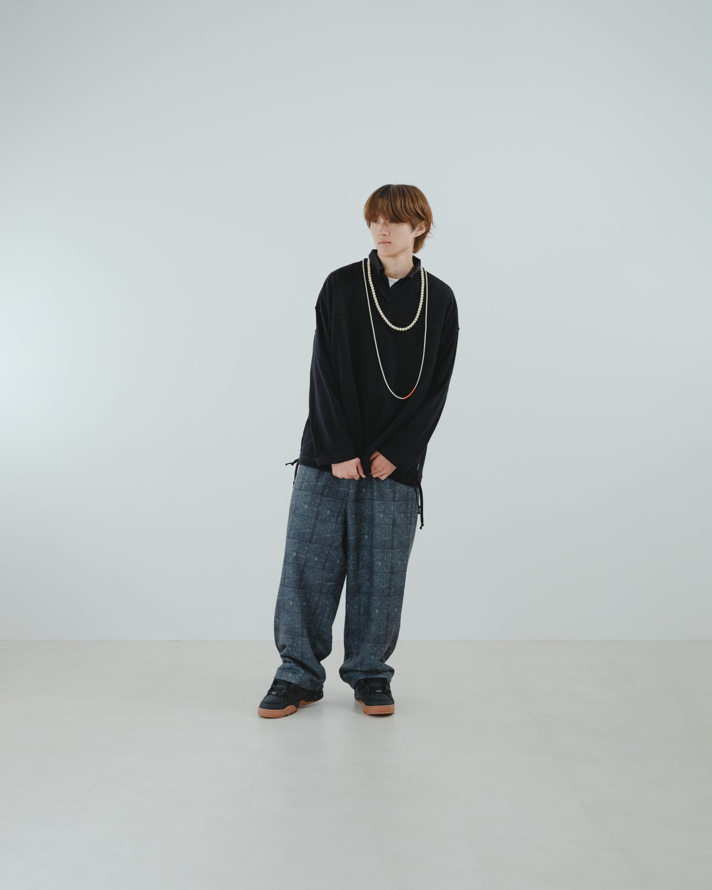 TENHALF SWEAT (glen check)