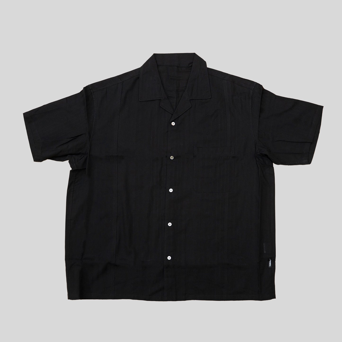 OPEN COLLOR SHIRT (black)