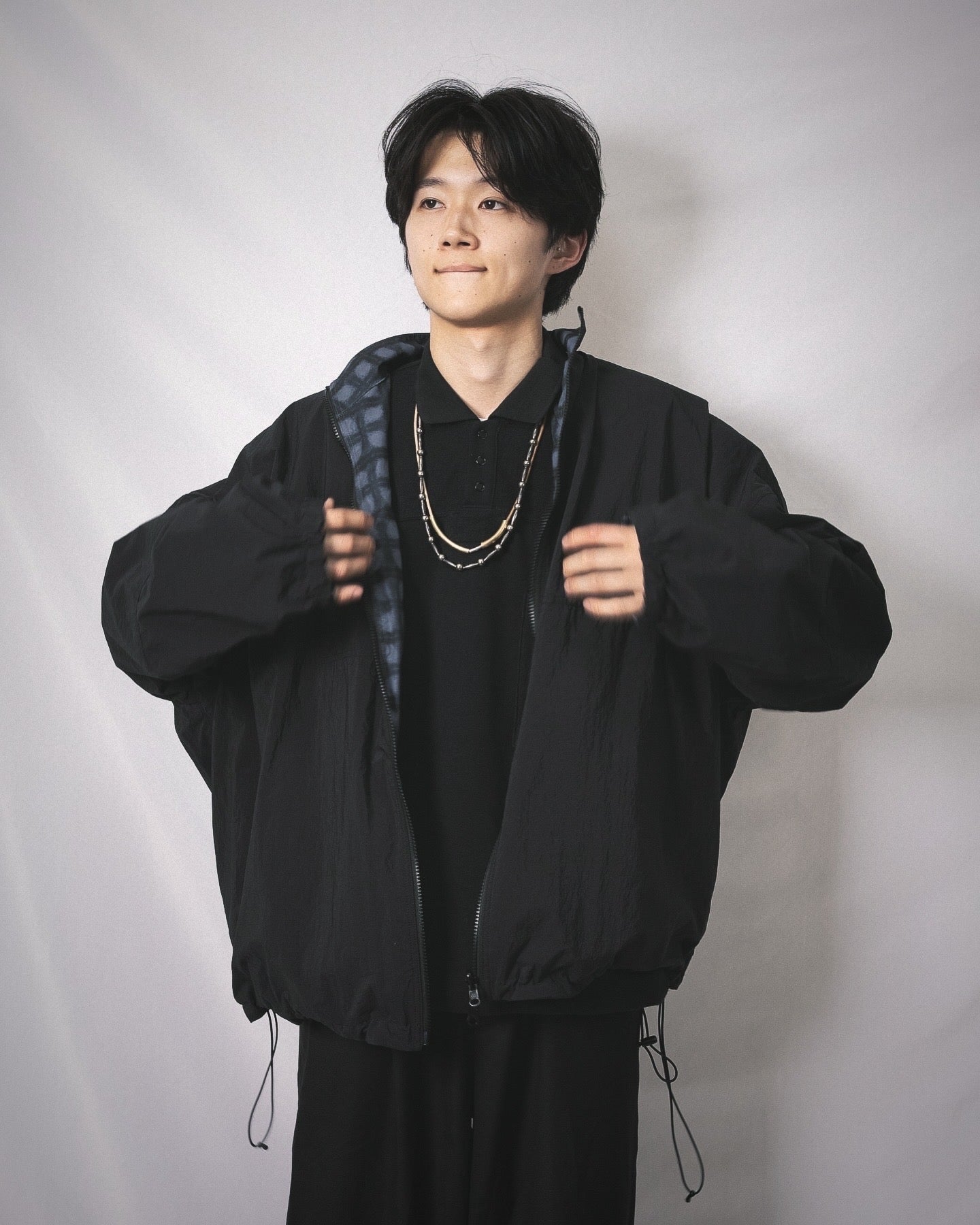 TRACK JACKET (black）