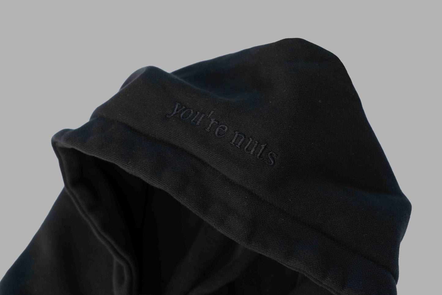 HALF ZIPPER HOODIE  (black)