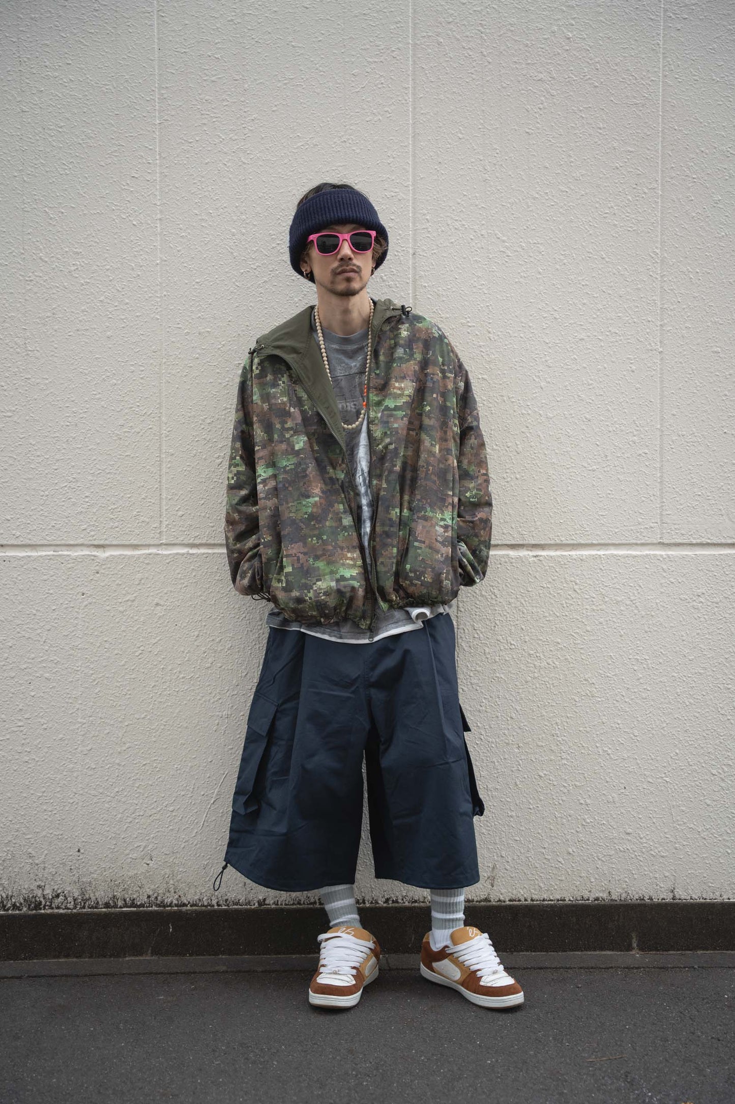 CARGO SHORT PANTS (navy)