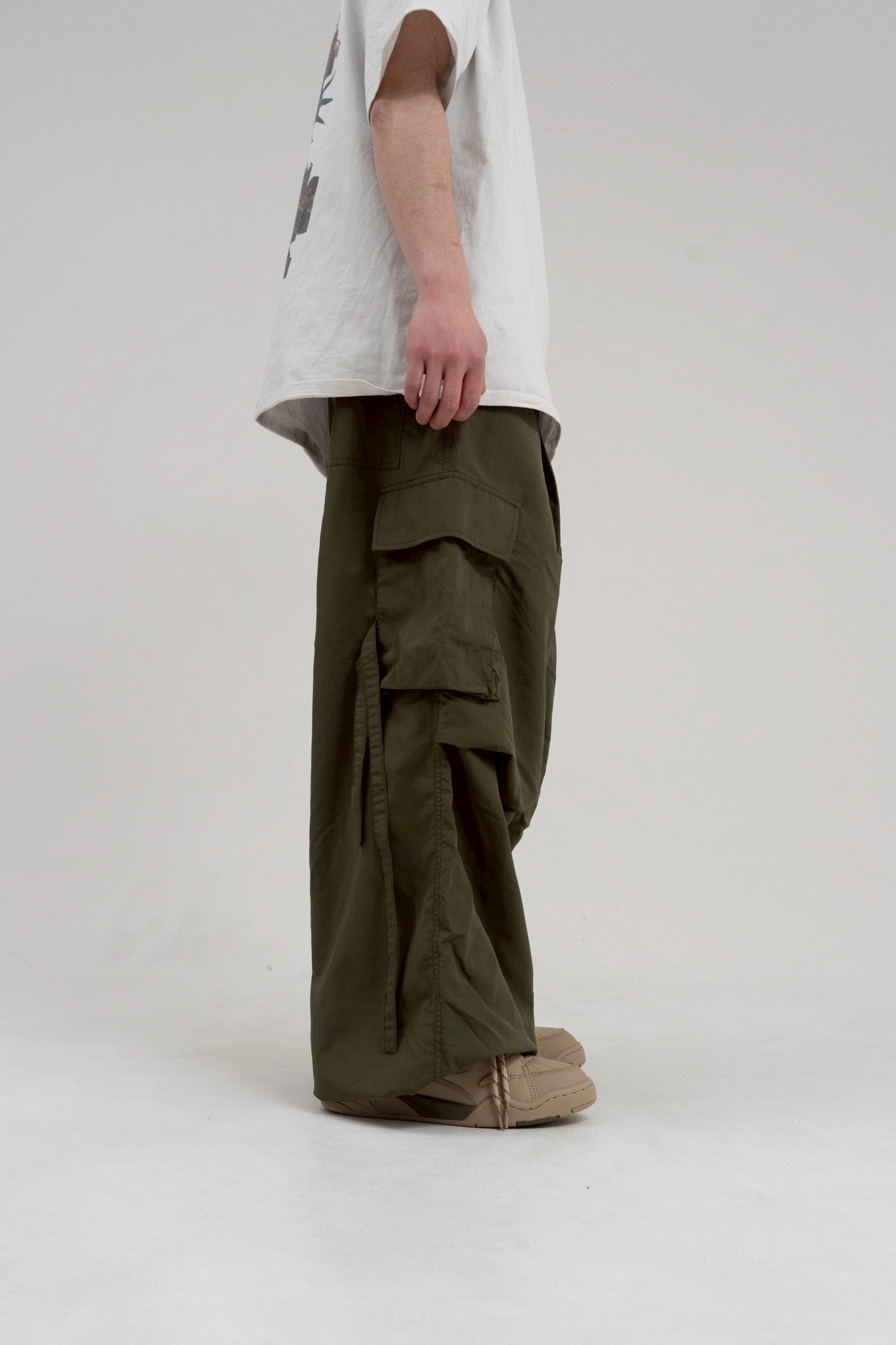 REVERSIBLE CARGO PANTS (khaki)