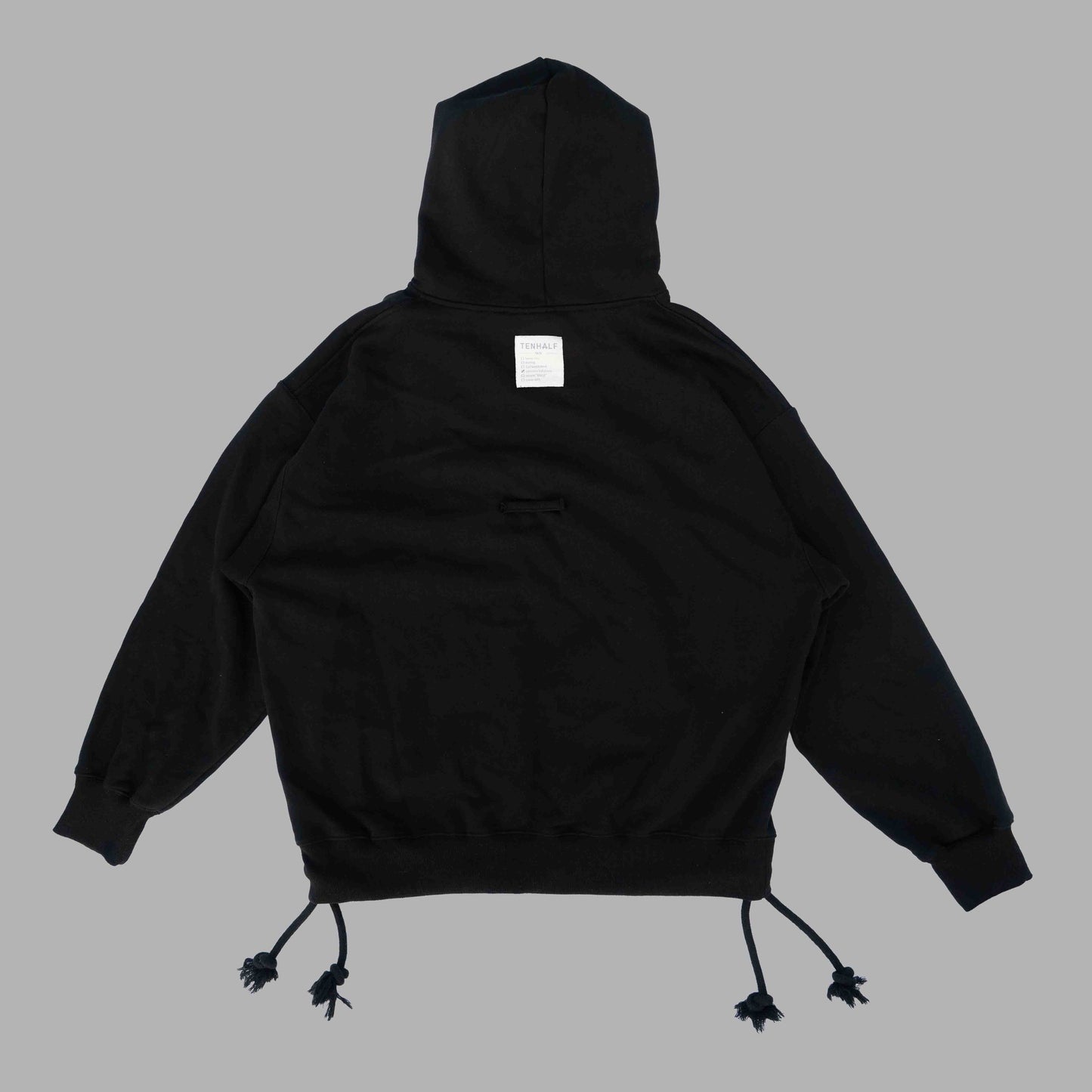 HALF ZIPPER HOODIE  (black)