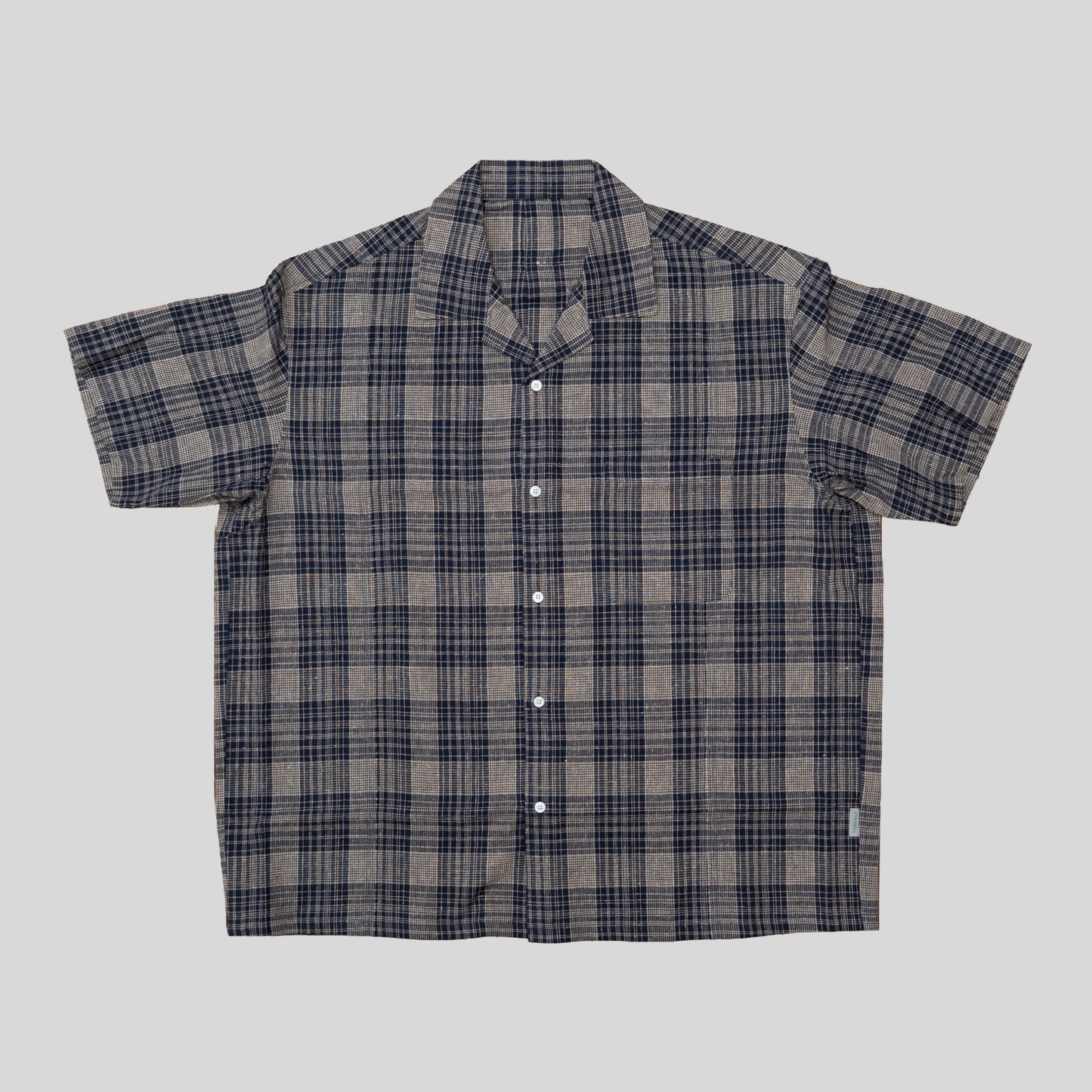 OPEN COLLAR SHIRT (check)