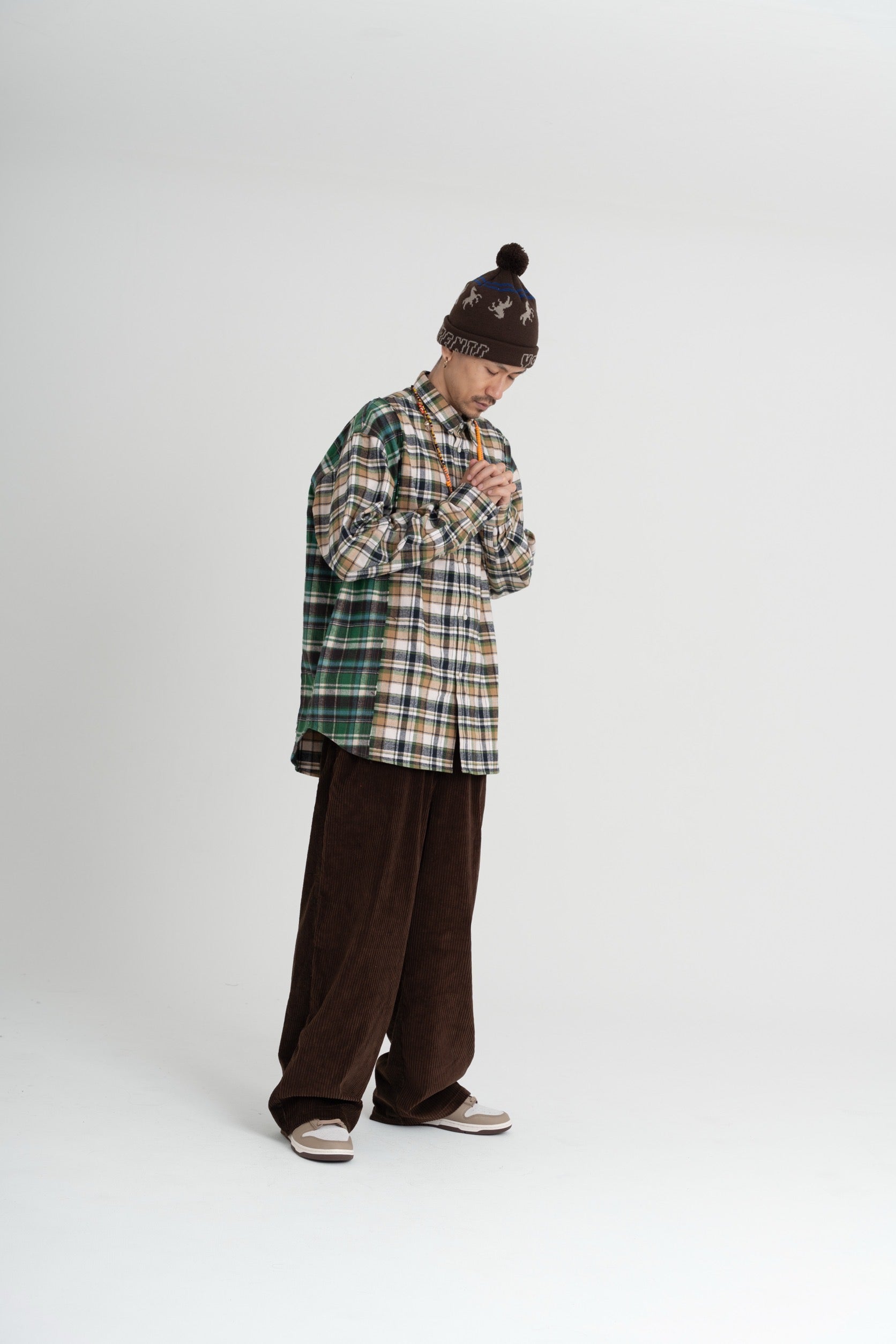 NEL DOCKING SHIRT (green check) – TENHALF