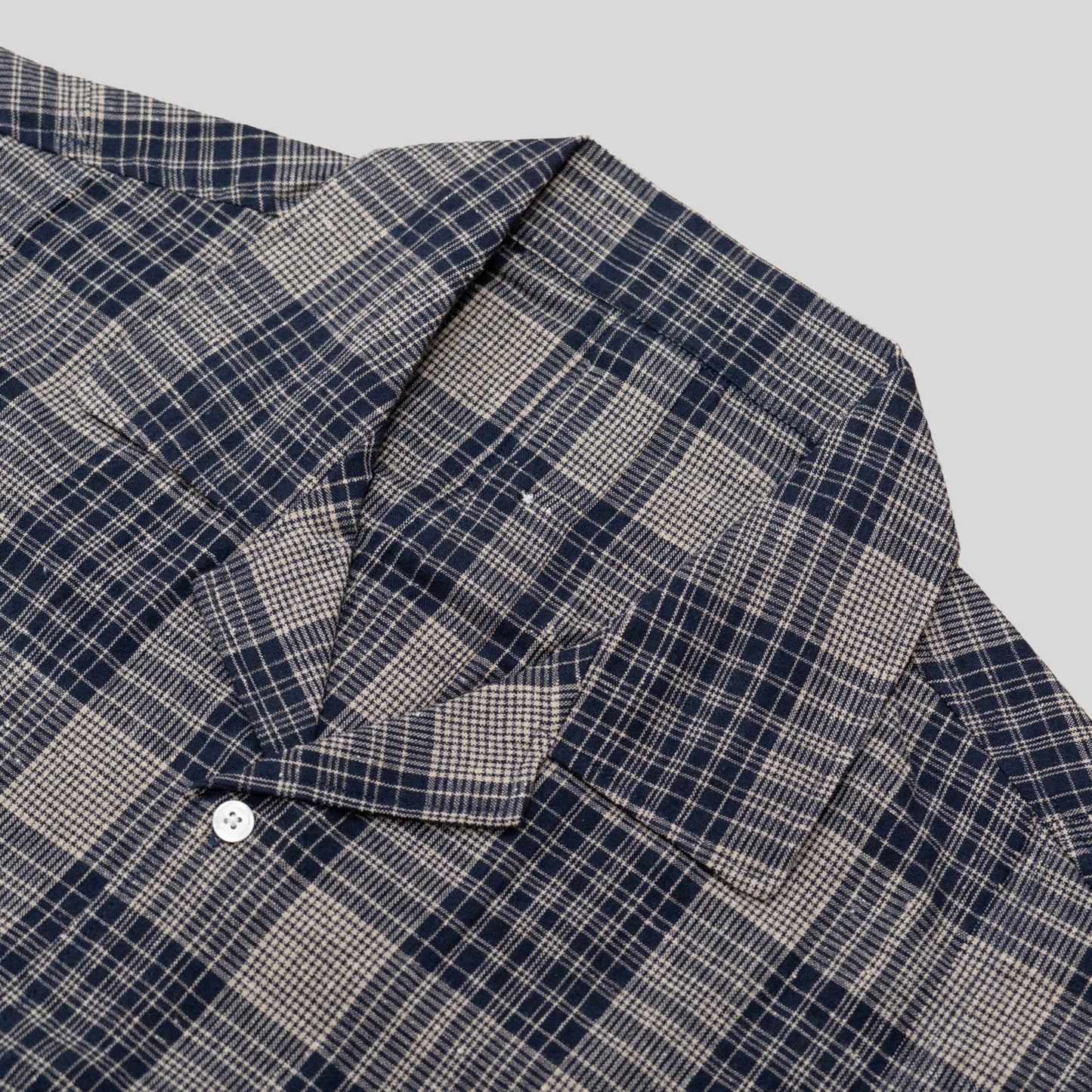 OPEN COLLAR SHIRT (check)