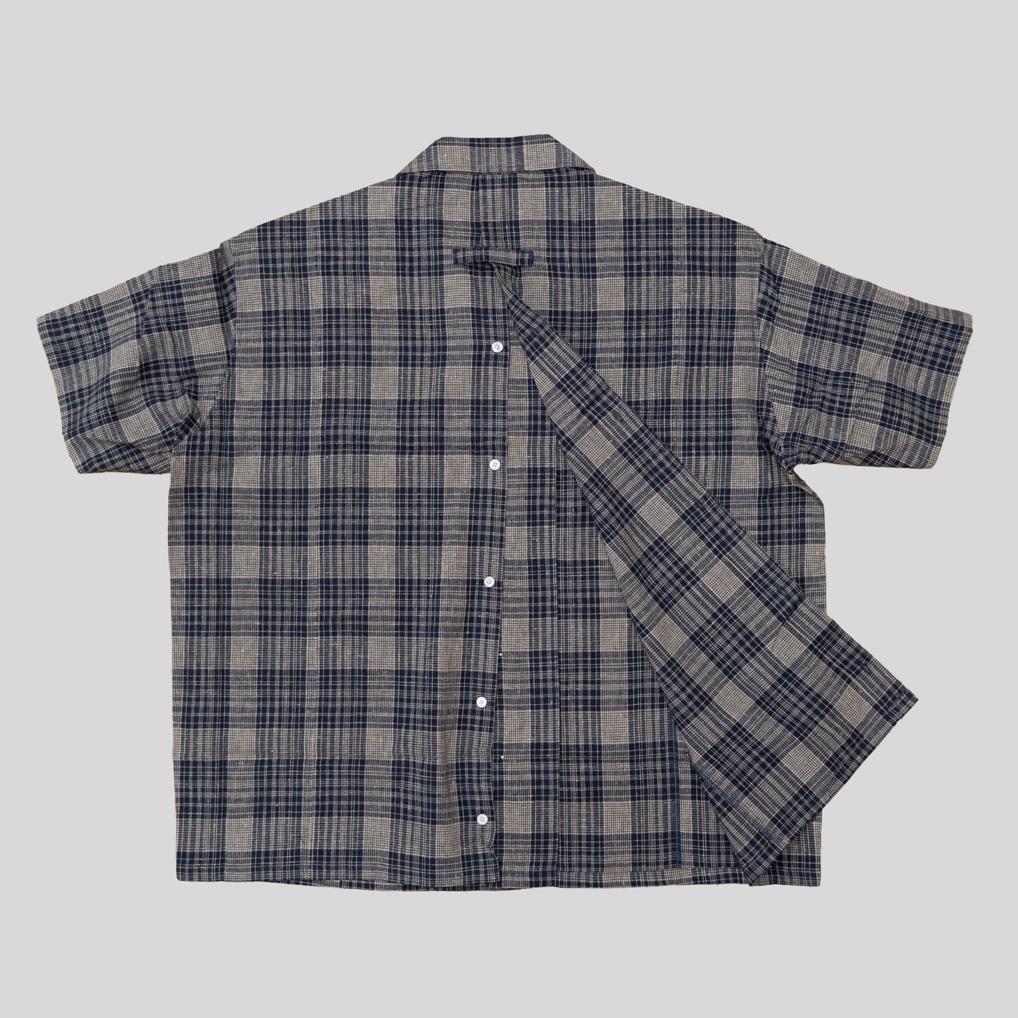 OPEN COLLAR SHIRT (check)