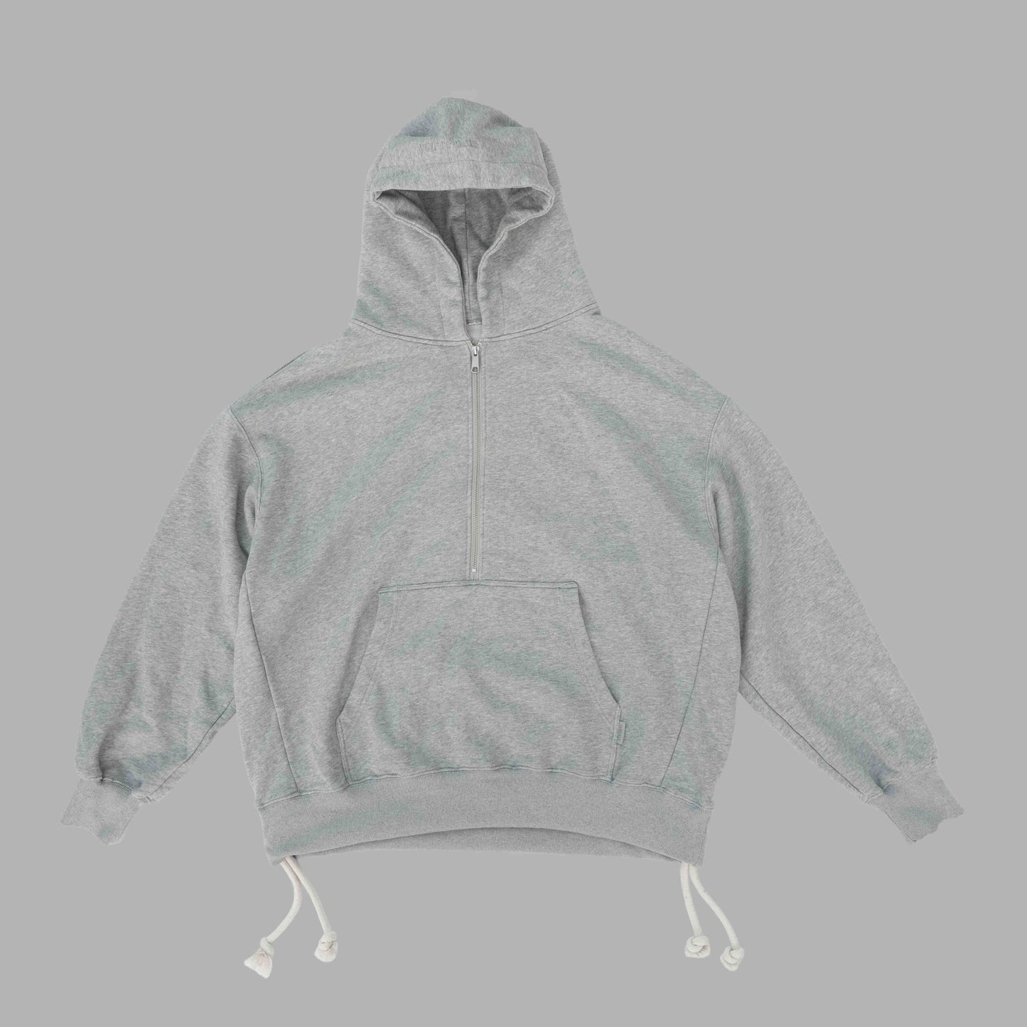 HALF ZIPPER HOODIE  (gray)